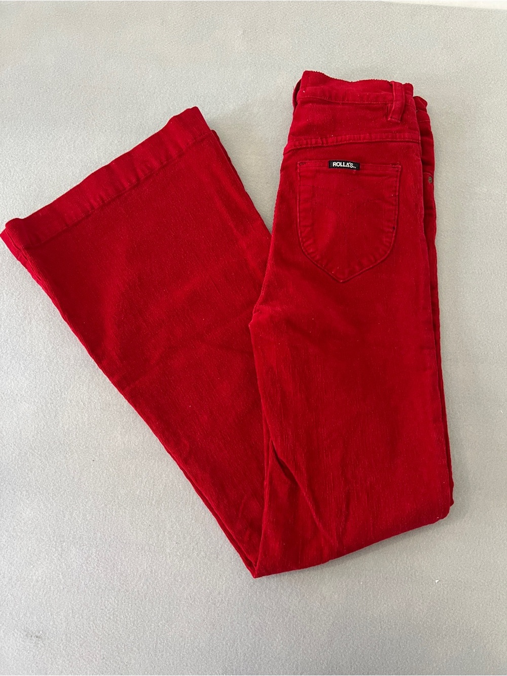 ROLLA'S EastCoast Flare Red Corduroy Jeans Size 25